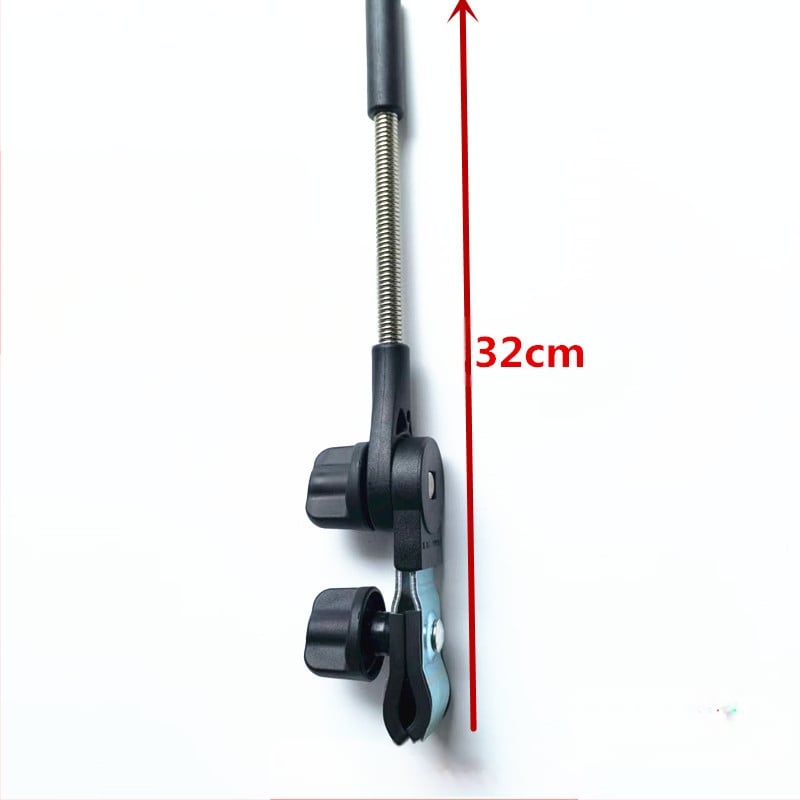 Držač za kišobran kolica, kišobran s 8 rebara, središnji štap od čelika, ručka od legure, ručno otvaranje i zatvaranje, UPF > 40