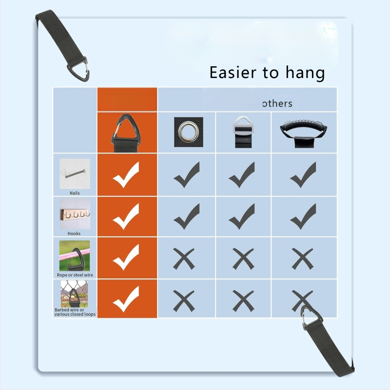 Sunkūs laikymo diržai kabeliams ir žarnoms — Oxford audinys, Velcro užsegimas, karabineris