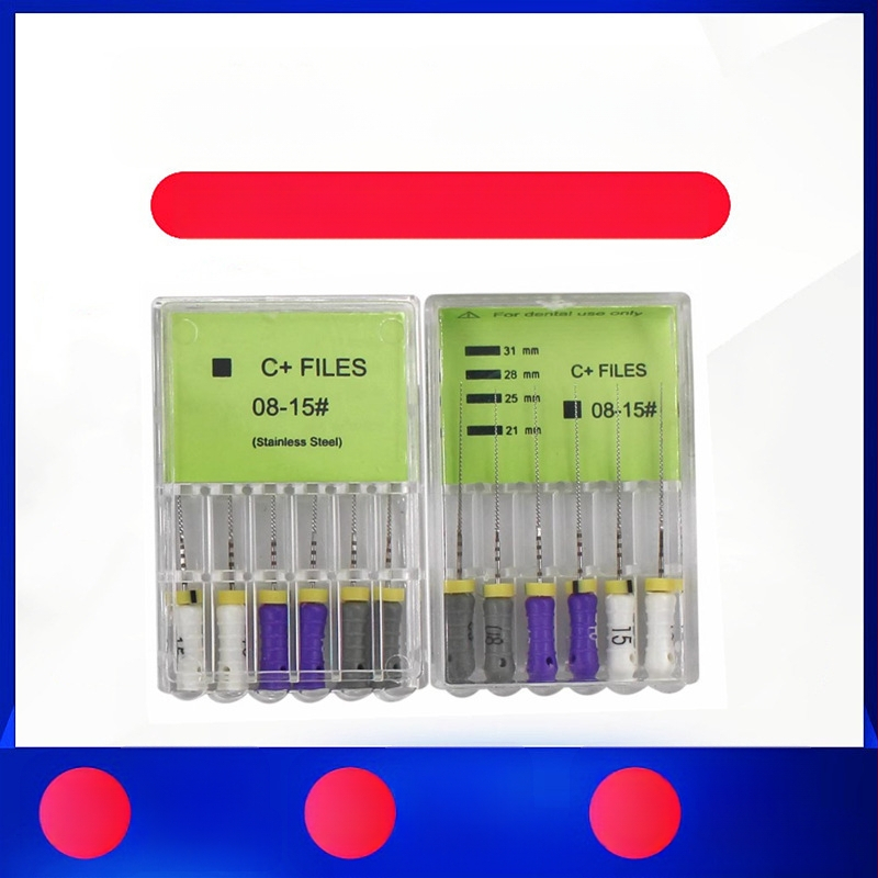 Rankinis C-failas šaknies kanalui, nerūdijantis plienas, dantų įrankis, prekės kodas rQsXcciS