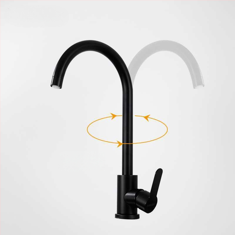 Virtuvės maišytovas iš nerūdijančio plieno 304, karštas ir šaltas vanduo, indukcinis atidarymas, keraminių disko vožtuvys, trijų dalių konstrukcija