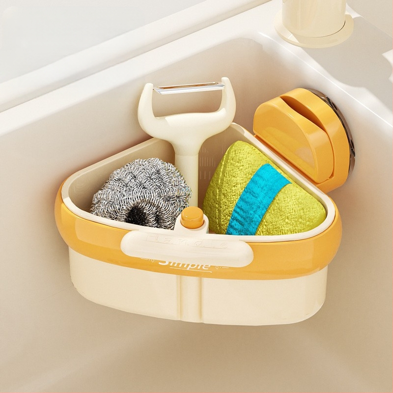 Konyhai drenáz kosár szívócsészével – ABS anyag, Többfunkciós, Modern egyszerű stílus, Modell 6AQtZGAS