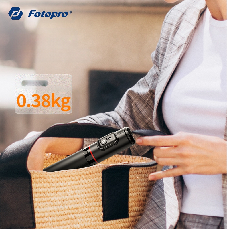 Fotopro Tl802 Подова стойка за смартфони с Bluetooth, преносима селфи-стойка
