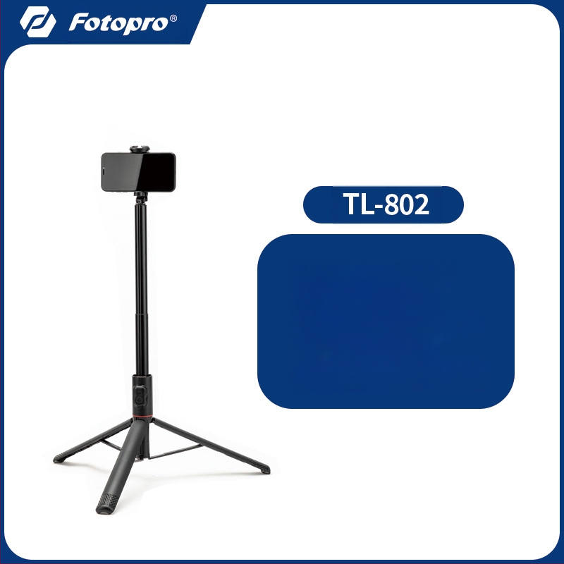 Fotopro Tl802 Подова стойка за смартфони с Bluetooth, преносима селфи-стойка