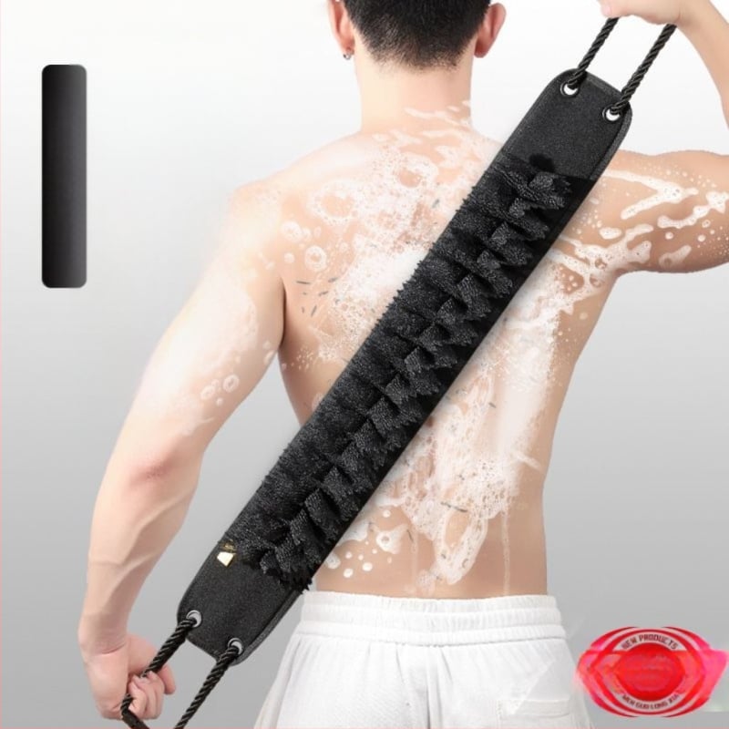 Muški četkalo za leđa – Dva u jednom, prirodni kaučuk, ultra tanak, zadana duljina