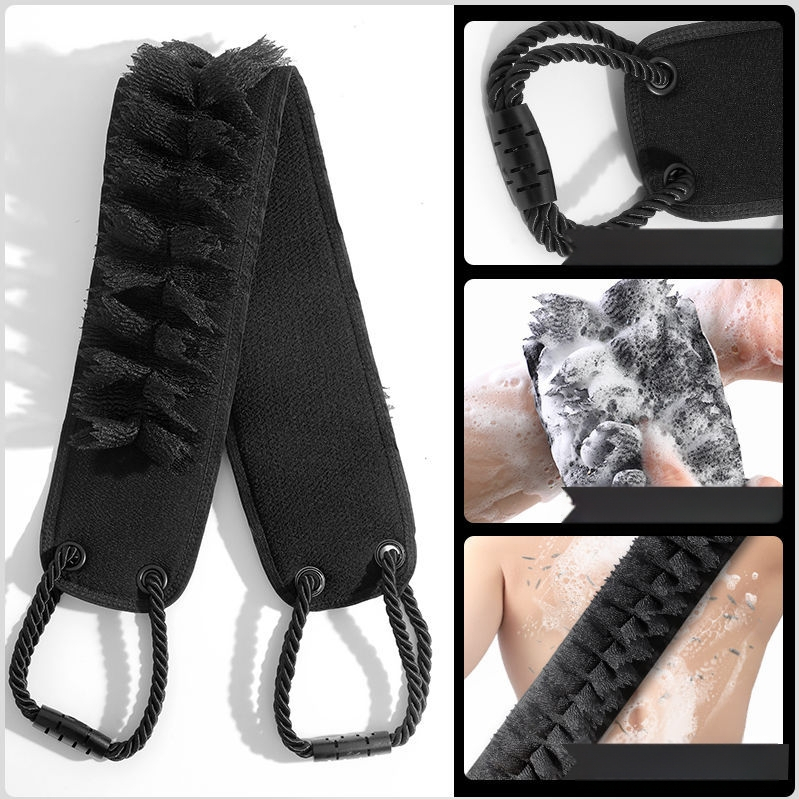 Muški četkalo za leđa – Dva u jednom, prirodni kaučuk, ultra tanak, zadana duljina