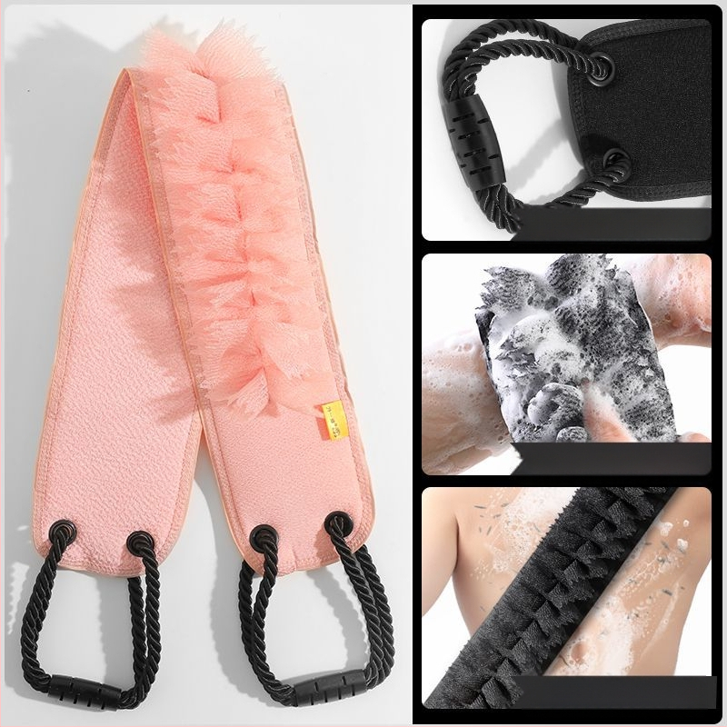 Muški četkalo za leđa – Dva u jednom, prirodni kaučuk, ultra tanak, zadana duljina