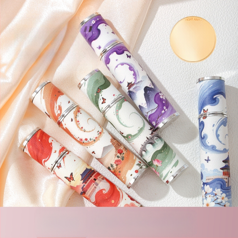 Sticla parfum din piele și sticlă | Turnare prin injecție | Serigrafie | Procesare personalizată | Cod produs BH