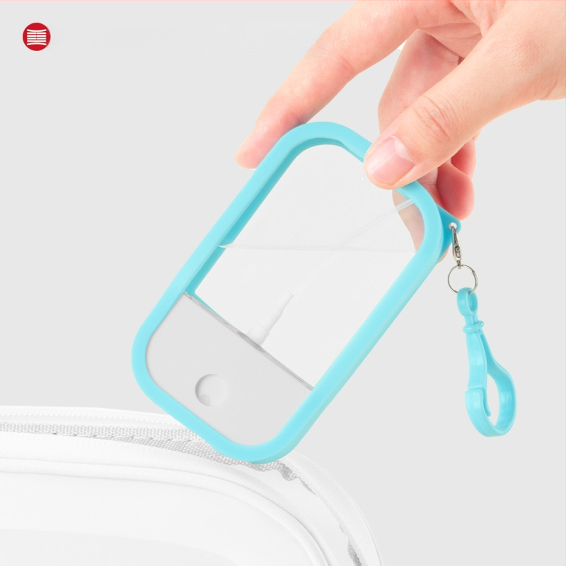 PETG tip card spray cu husă din silicon pentru dezinfectant de mâini, repelent împotriva țânțarilor