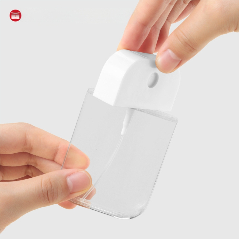 PETG tip card spray cu husă din silicon pentru dezinfectant de mâini, repelent împotriva țânțarilor