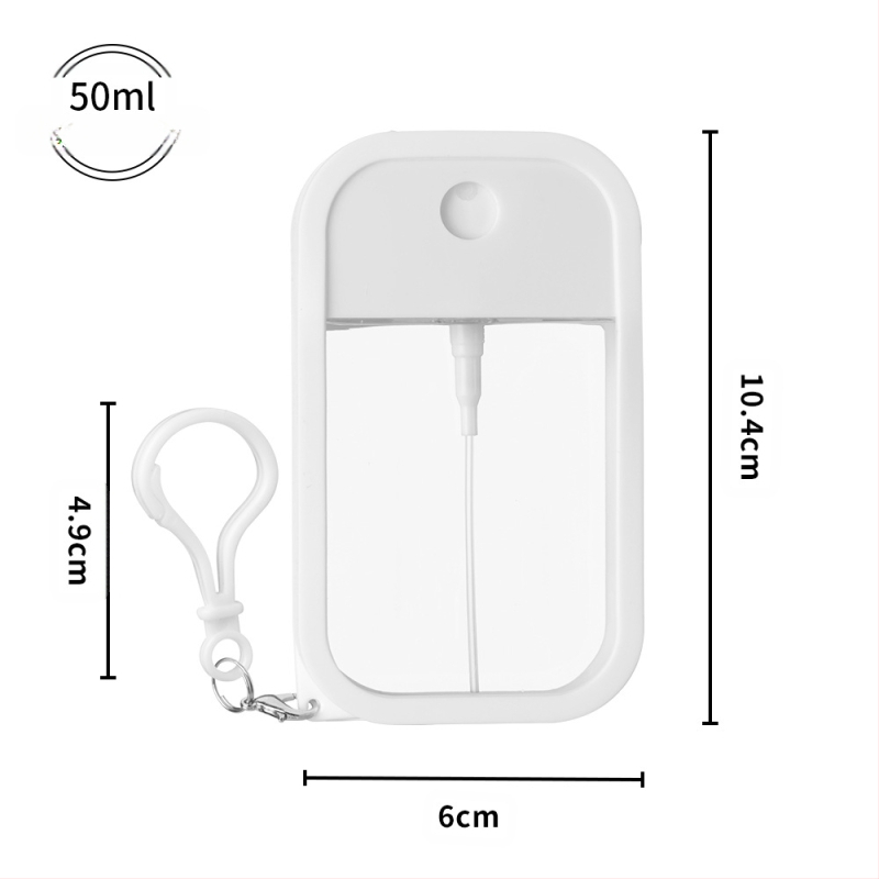 PETG tip card spray cu husă din silicon pentru dezinfectant de mâini, repelent împotriva țânțarilor