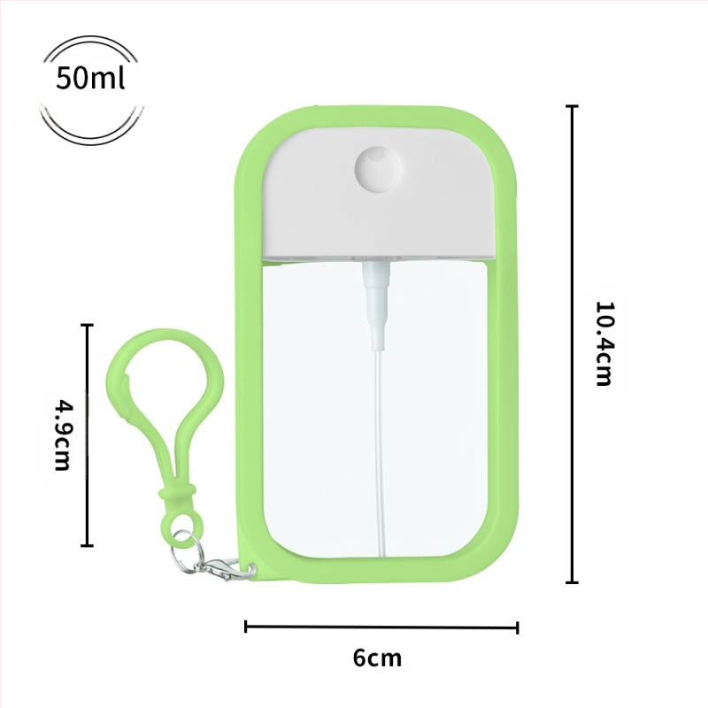 PETG tip card spray cu husă din silicon pentru dezinfectant de mâini, repelent împotriva țânțarilor