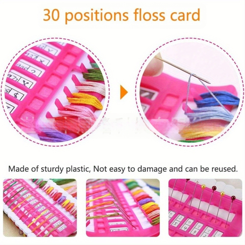 Organizator igala i niti za krstni bod (cross stitch), držač igala, organizator niti za šivanje — Flower in hand, ZM102, 70 g