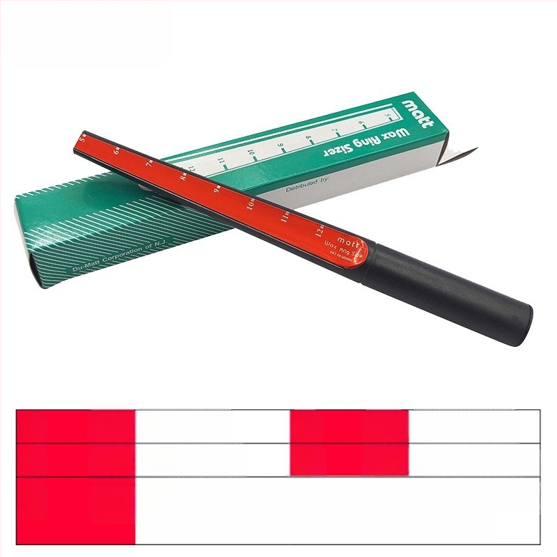 Σετ εργαλείων κεριού για κοσμήματα: μαχαίρι κεριού, εσωτερικός επεκτατής δακτυλιδιού, σωλήνας κεριού και εργαλείο μέτρησης μεγέθους δακτυλιδιού