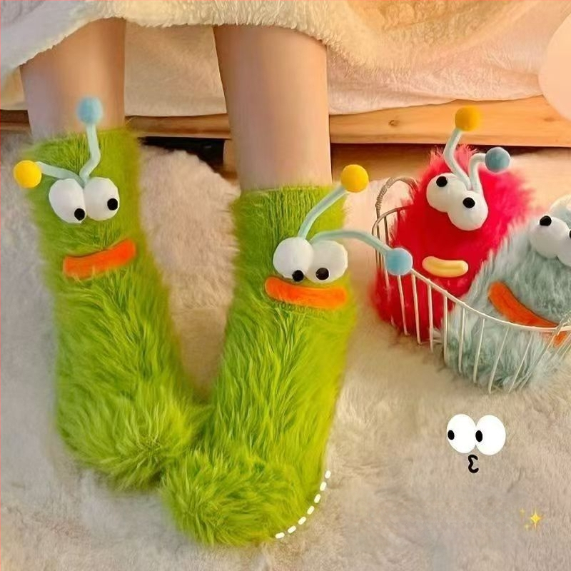 Sieviešu zeķes ar karikatūras motīvu un krāsu blokiem, no neilona, dezodorējošas, ar īsu maliņu, ikdienas lietošanai