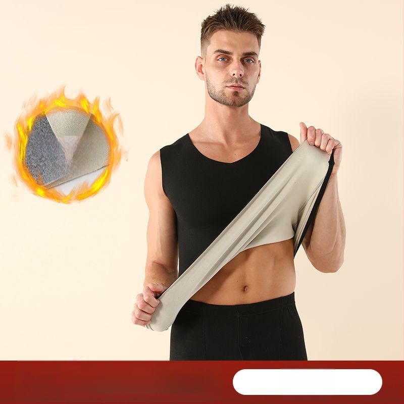 Unisex bezrukasti bazni sloj prsluk s V-izrezom, 100% poliester, topao, jednostruki