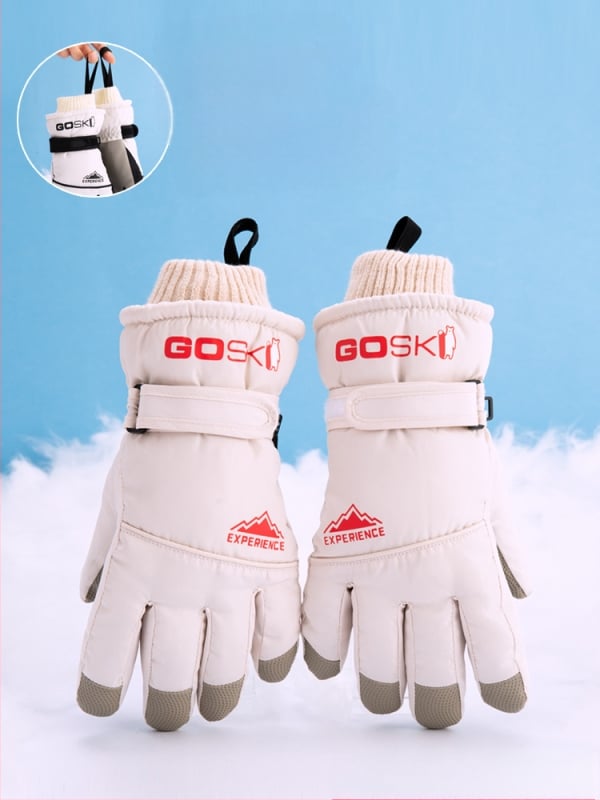 Skijaške rukavice za muškarce, žene i djecu – flis podstavljene, deblje, poliester, Proizvodni kod 54741
