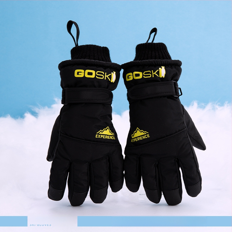 Skijaške rukavice za muškarce, žene i djecu – flis podstavljene, deblje, poliester, Proizvodni kod 54741