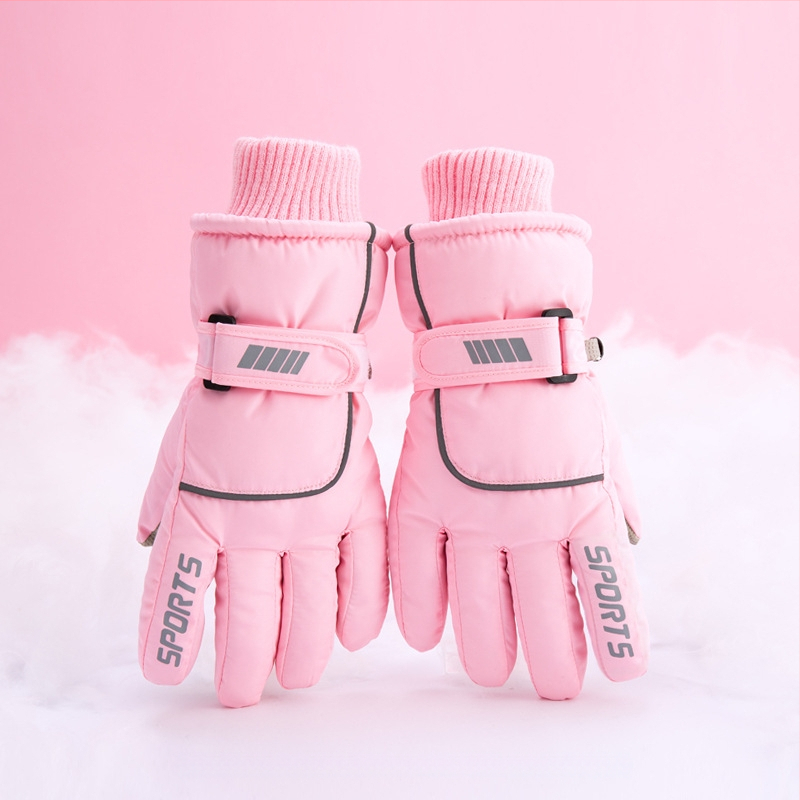 Skijaške rukavice za muškarce, žene i djecu – flis podstavljene, deblje, poliester, Proizvodni kod 54741