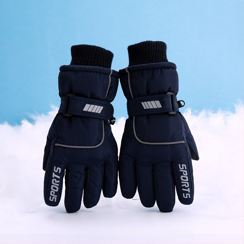Skijaške rukavice za muškarce, žene i djecu – flis podstavljene, deblje, poliester, Proizvodni kod 54741