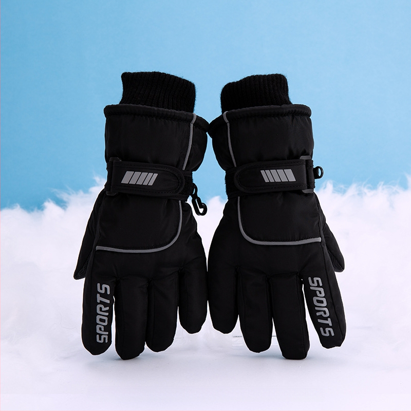 Skijaške rukavice za muškarce, žene i djecu – flis podstavljene, deblje, poliester, Proizvodni kod 54741