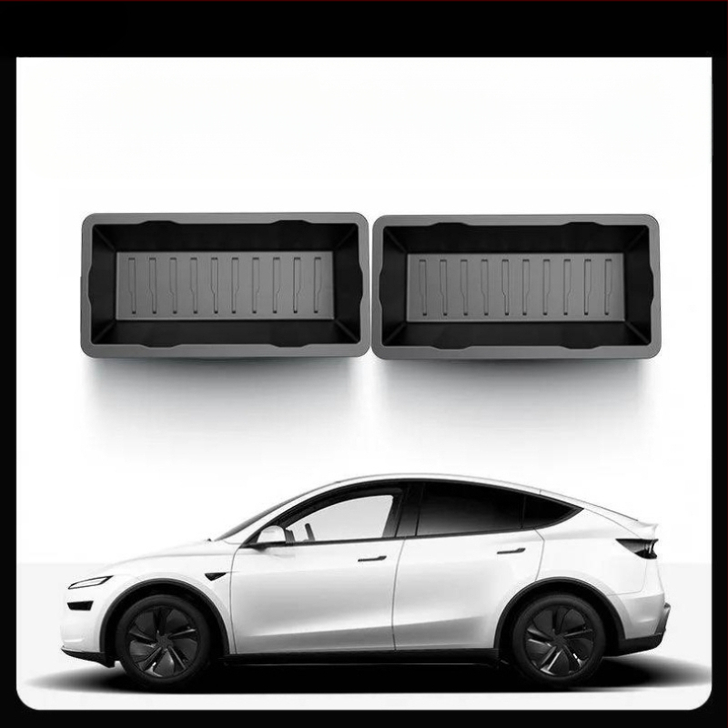 Sēdekļa apakšas uzglabāšanas kastīte ar izvilkšanas mehānisma atjaunotajam Tesla Model Y – iekšējais aksesuārs, plastmasa, pielāgojama, logotipa drukāšana iespējama, preces kods 30ZH8394492307