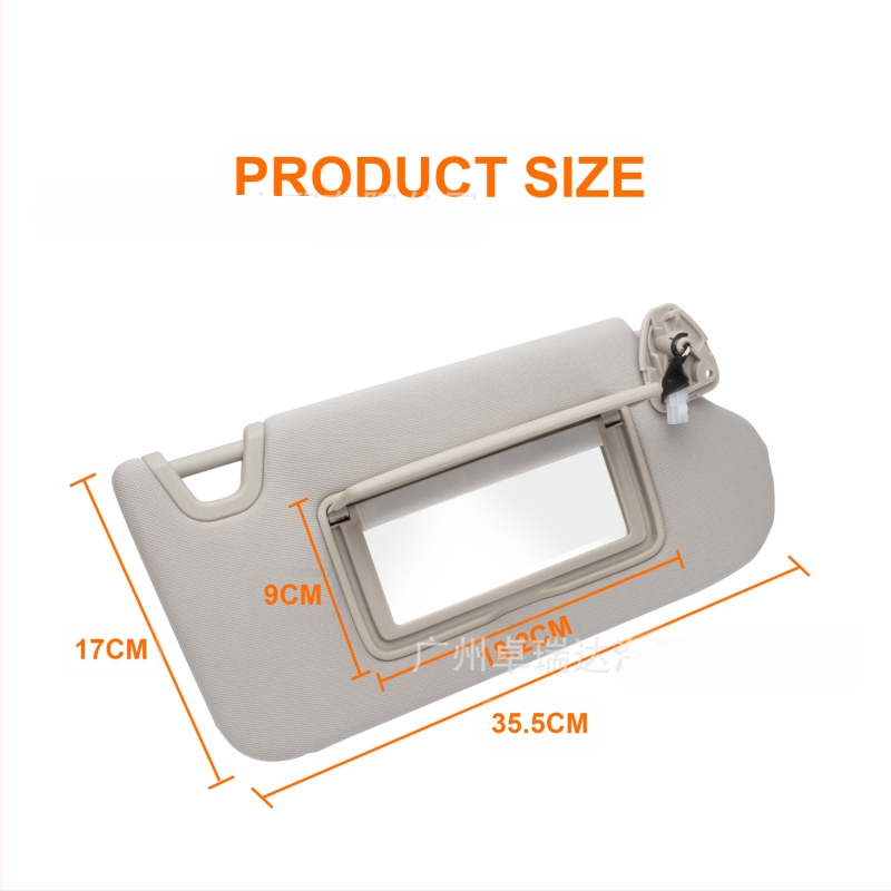 Automobilio saulės skydelis su šviesa, kairysis ir dešinysis komplektas, ABS, 96401-3TA2A, suderinamas su Nissan Altima 2013-2018