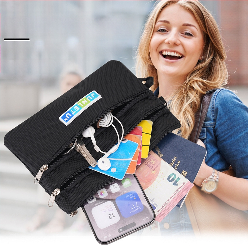 Θήκη διαβατηρίου και εγγράφων από νάιλον – Αδιάβροχη, Unisex, επένδυση πολυεστέρα