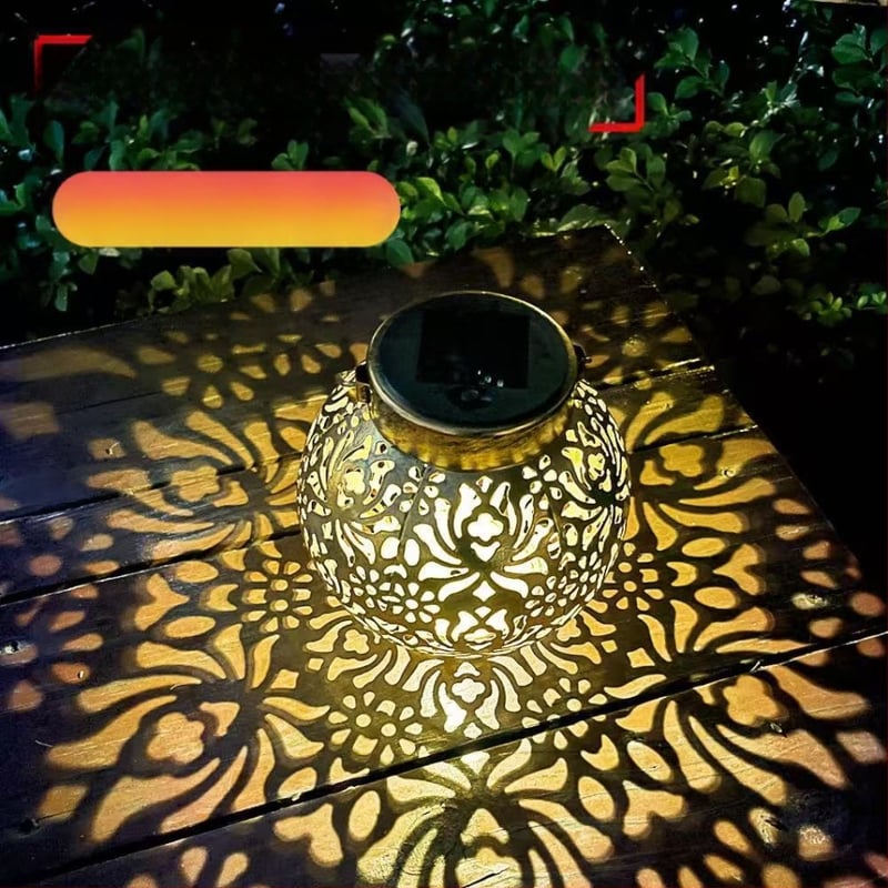 Соларен окачващ фенер – LED лампи, IP44, 1W, 1.2V, 6–12 ч работа