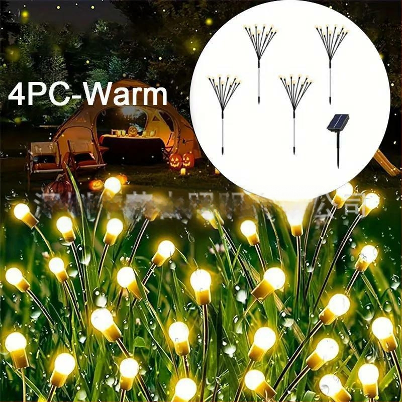 Соларна светодиодна лампа‑светулка CS-8056, IP55, 1W, 6–12 ч работа, мултиглавна конструкция (1–4/1–6 лампи)