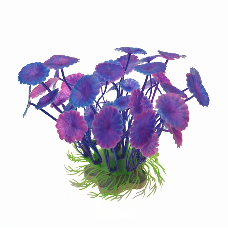 Simulētie ūdens augi akvārija dekorēšanai • PE + keramiskā pamatne • Akvārija ainavu augi