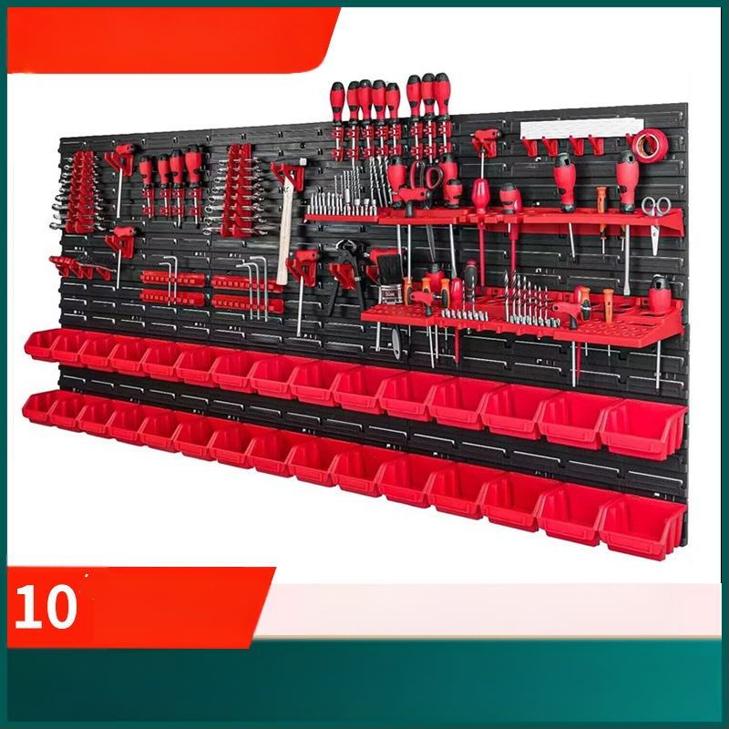 Σετ εργαλείων με πίνακα οπών — Πολυλειτουργικός οργανωτής πλαστικών εξαρτημάτων, 96 τεμάχια