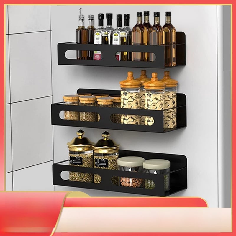 Μαγνητική πλευρική ραφιέρα ψυγείου – κατασκευή από ανθρακούχο ατσάλι, φορητή αποθήκευση με αποστράγγιση, διατηρεί τα τρόφιμα φρέσκα