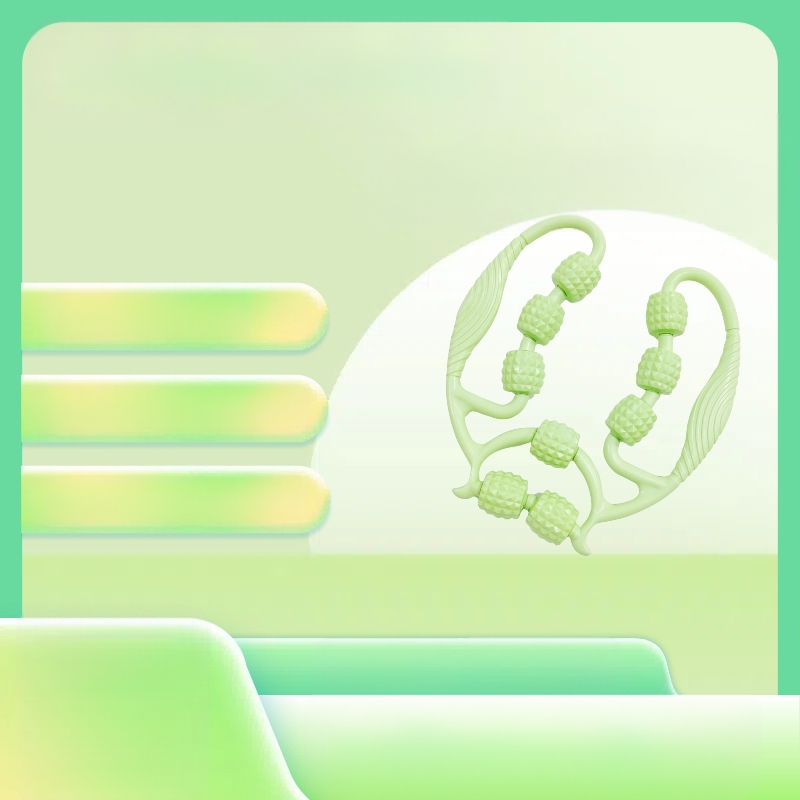 Μασάζ ρόλερ για πόδια με εννέα τροχούς σε δακτυλιοειδή σχεδίαση – χαλάρωση μυών, εσωτερική άσκηση