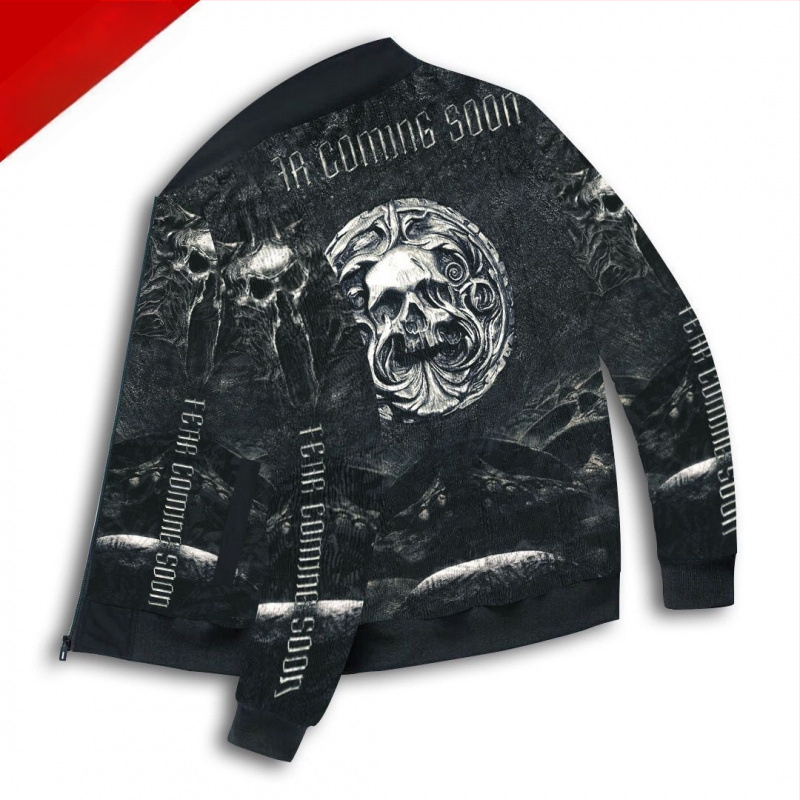 Ανδρικό τζάκετ μπέϊζμπολ σε ρετρό στυλ, πολυεστέρας, χοντρό για τον χειμώνα