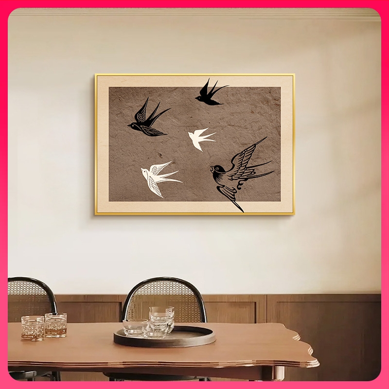 Διακοσμητικός πίνακας για μετρητή - κορνίζα από PS - καμβάς ελαιογραφίας - εκτύπωση Inkjet - μοτίβο φυτών και λουλουδιών - μεσαιωνικό στυλ