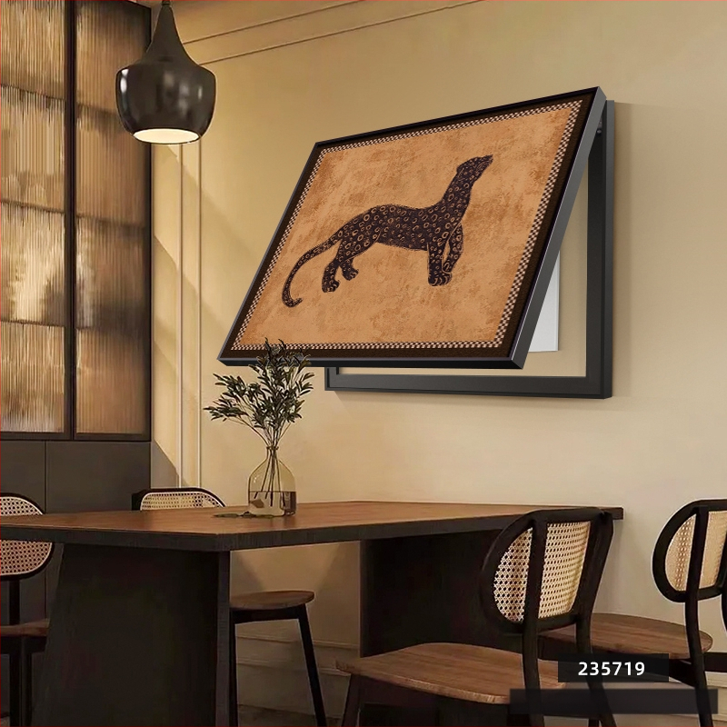 Διακοσμητικός πίνακας για μετρητή - κορνίζα από PS - καμβάς ελαιογραφίας - εκτύπωση Inkjet - μοτίβο φυτών και λουλουδιών - μεσαιωνικό στυλ