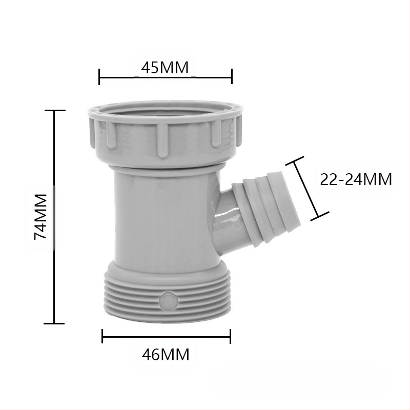 Αξεσουάρ αποχέτευσης νεροχύτη με διπλή κεφαλή, μοντέλο 45/58, υλικό: άλλο, σχέδιο: άλλο