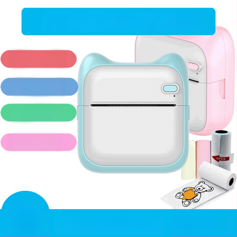 GOTOOGO USB θερμικός φωτοεκτυπωτής 57mm – φορητός τσέπης για μαθητές, συμβατός με Android και iOS