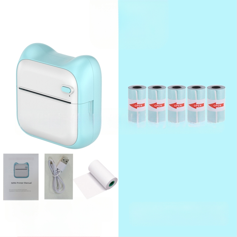 GOTOOGO USB θερμικός φωτοεκτυπωτής 57mm – φορητός τσέπης για μαθητές, συμβατός με Android και iOS