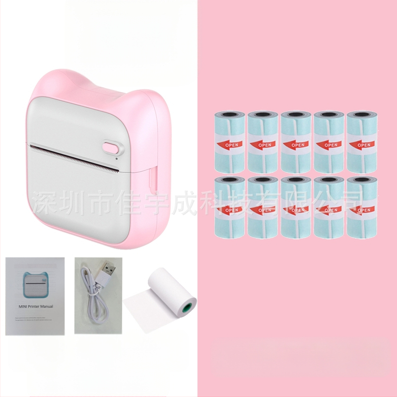 GOTOOGO USB θερμικός φωτοεκτυπωτής 57mm – φορητός τσέπης για μαθητές, συμβατός με Android και iOS