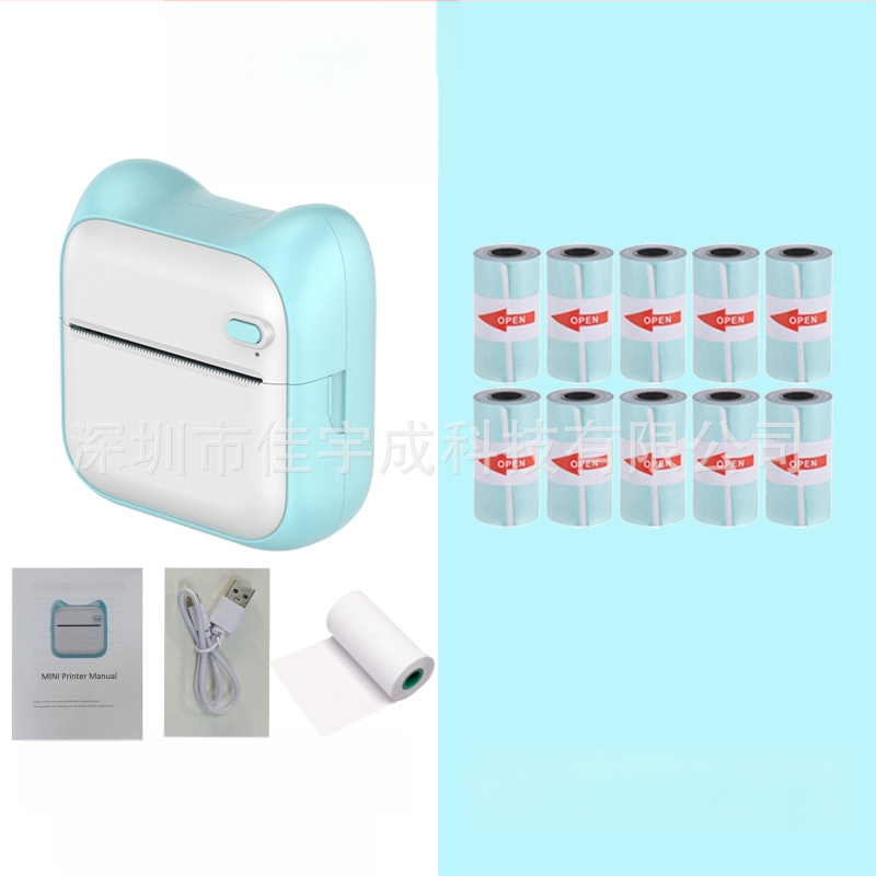 GOTOOGO USB θερμικός φωτοεκτυπωτής 57mm – φορητός τσέπης για μαθητές, συμβατός με Android και iOS