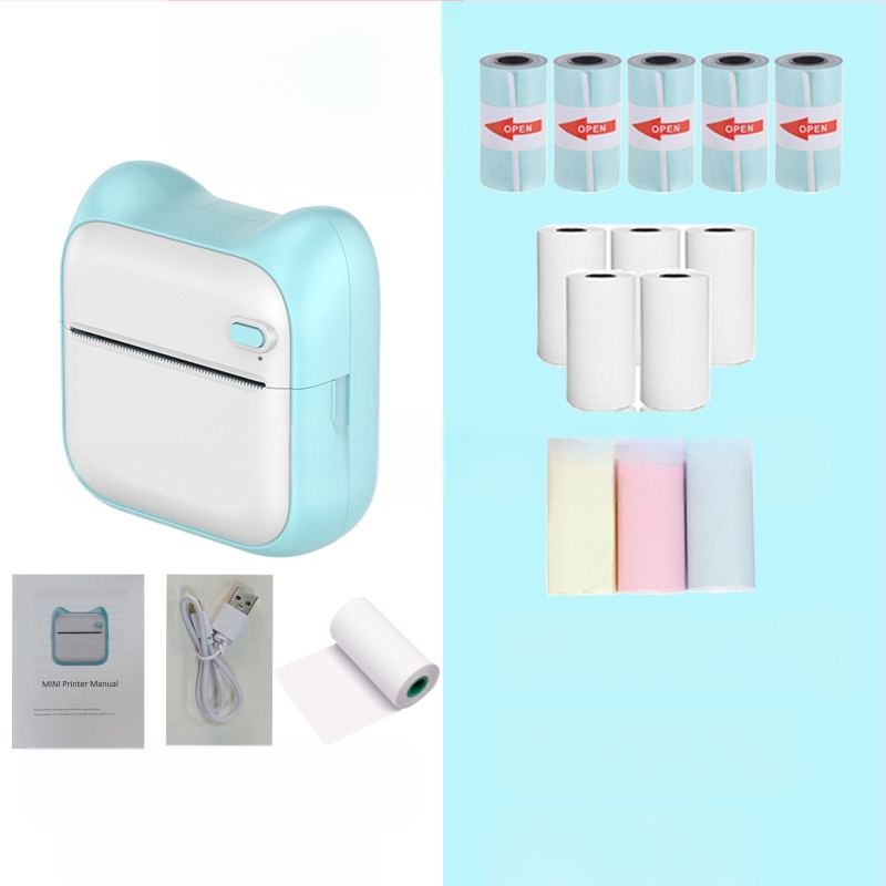 GOTOOGO USB θερμικός φωτοεκτυπωτής 57mm – φορητός τσέπης για μαθητές, συμβατός με Android και iOS