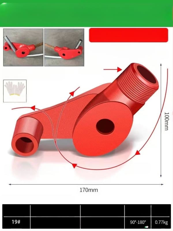 Χειροκίνητο εργαλείο κάμψης σωλήνων για χαλκό, χάλυβα, γαλβανισμένες και σιδερένιες σωλήνες (KBG/IDG)