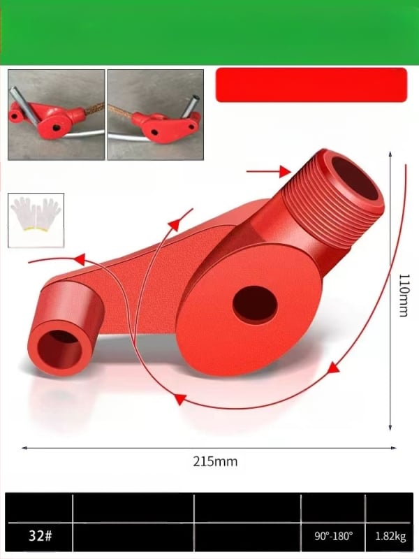 Χειροκίνητο εργαλείο κάμψης σωλήνων για χαλκό, χάλυβα, γαλβανισμένες και σιδερένιες σωλήνες (KBG/IDG)