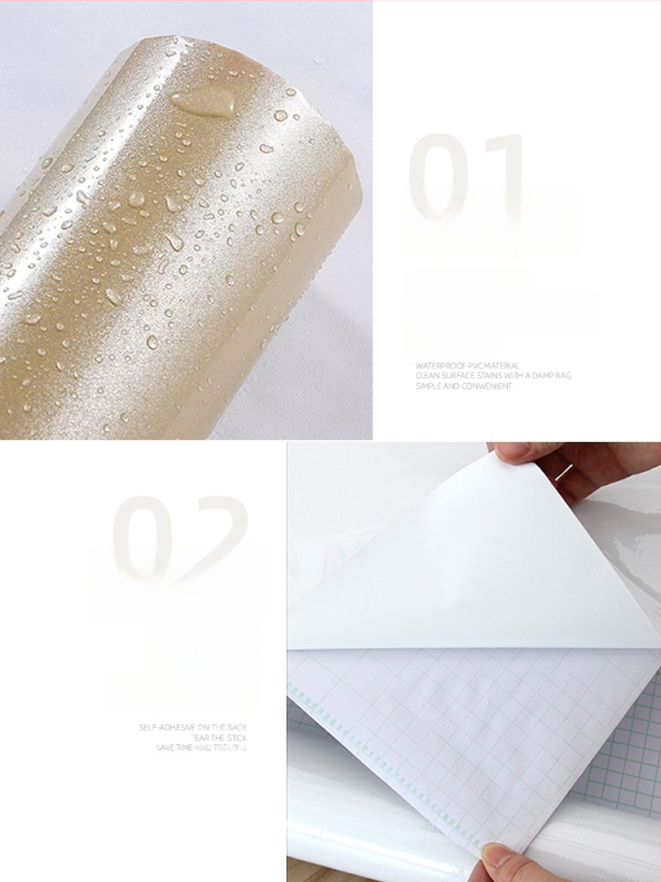 Αυτοκόλλητο φιλμ ανακαίνισης ντουλαπιών για πόρτες κουζίνας – PVC υλικό, αδιάβροχο και αντοχή στο λάδι, ανθεκτικό σε υψηλές θερμοκρασίες, υγρασία, πυροπροστασία, μονοχρωματικό σχέδιο