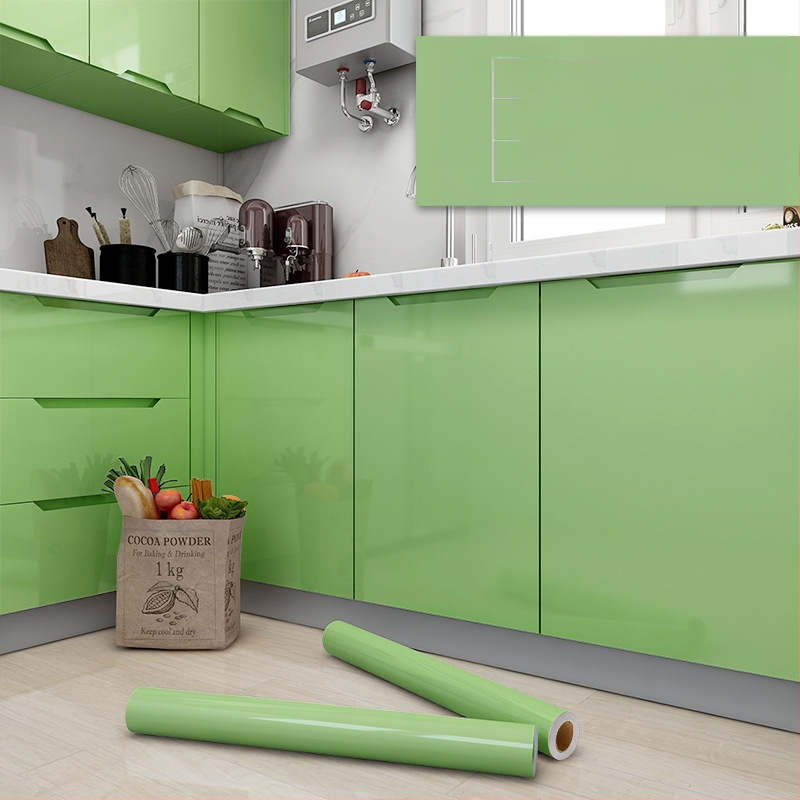 Αυτοκόλλητο φιλμ ανακαίνισης ντουλαπιών για πόρτες κουζίνας – PVC υλικό, αδιάβροχο και αντοχή στο λάδι, ανθεκτικό σε υψηλές θερμοκρασίες, υγρασία, πυροπροστασία, μονοχρωματικό σχέδιο