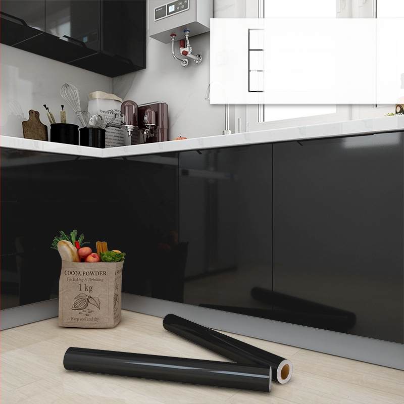 Αυτοκόλλητο φιλμ ανακαίνισης ντουλαπιών για πόρτες κουζίνας – PVC υλικό, αδιάβροχο και αντοχή στο λάδι, ανθεκτικό σε υψηλές θερμοκρασίες, υγρασία, πυροπροστασία, μονοχρωματικό σχέδιο