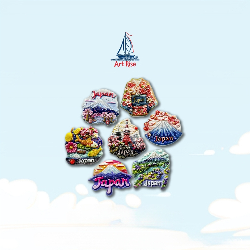 Μαγνητάκι ψυγείου για διακόσμηση σπιτιού — ρεαλιστικό στυλ, σκληρή ρητίνη, μάρκα Artriseartrise, προσωπικό δώρο για σπίτι, ταξίδι, αποφοίτηση