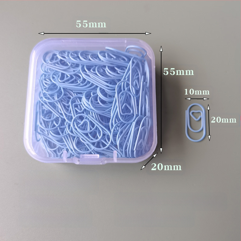 Mini szív alakú, fém papírklipsz, dobozos csomagolás, modell Mini Love Paper Clip