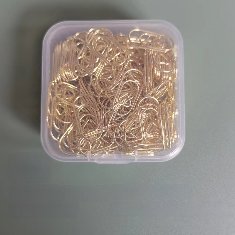 Mini szív alakú, fém papírklipsz, dobozos csomagolás, modell Mini Love Paper Clip